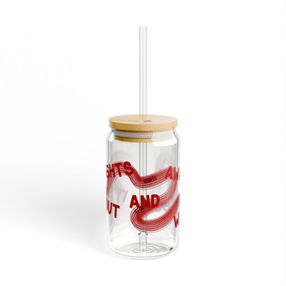 F1 Red It's Lights Out sipper glass | 16oz