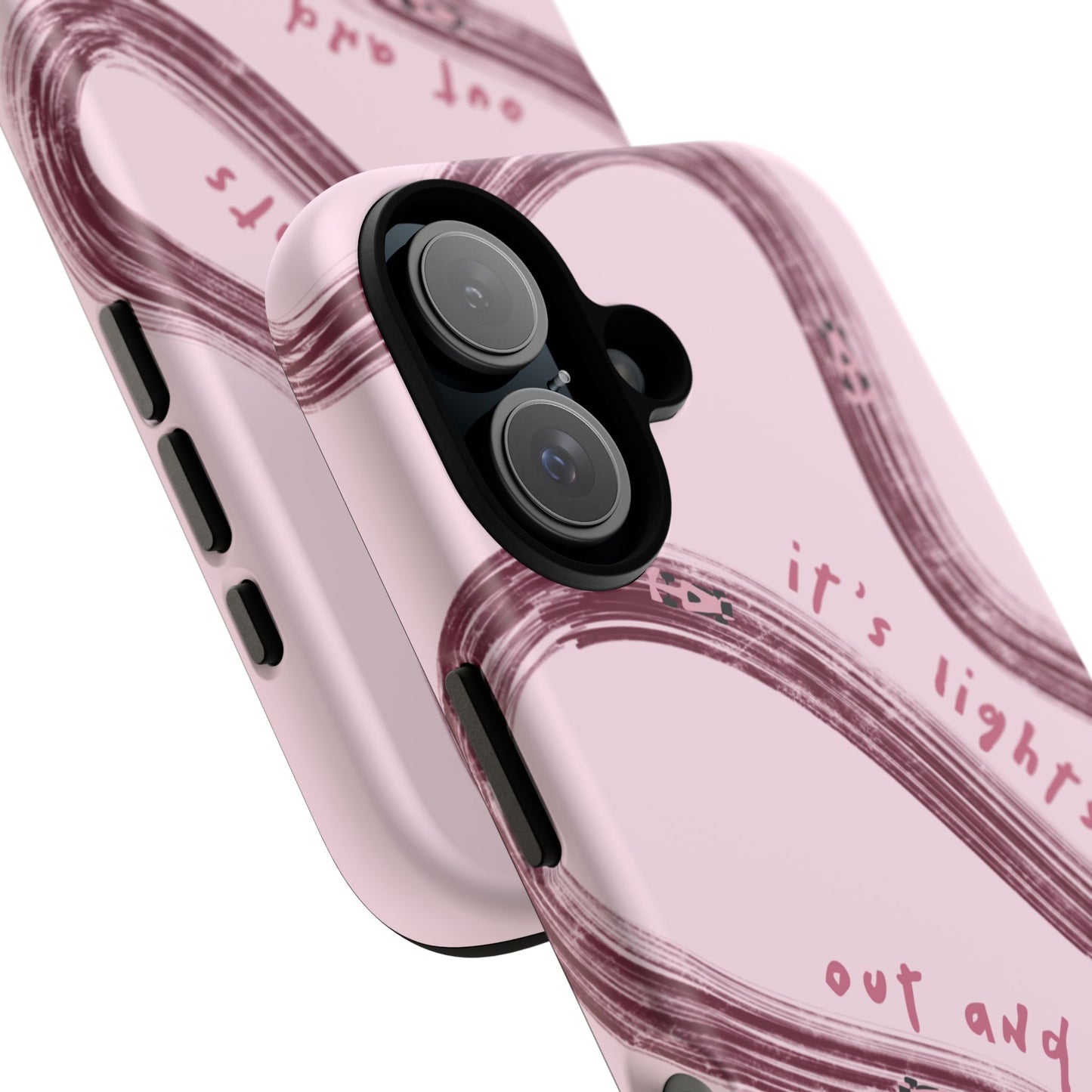 Pink Lights Out F1 Phone Case Design, Trendy F1 Gift, Formula 1 Gift, Cute F1 Phone Case, Unique Formula One Phone Case