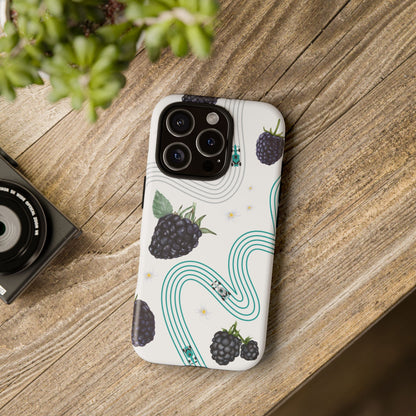F1 Mercedes and Blackberries Phone Case , Trendy F1 Gift, Formula 1 Gift, Cute Fruit F1 Phone Case, Unique Phone Case