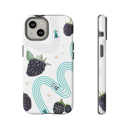 F1 Mercedes and Blackberries Phone Case , Trendy F1 Gift, Formula 1 Gift, Cute Fruit F1 Phone Case, Unique Phone Case