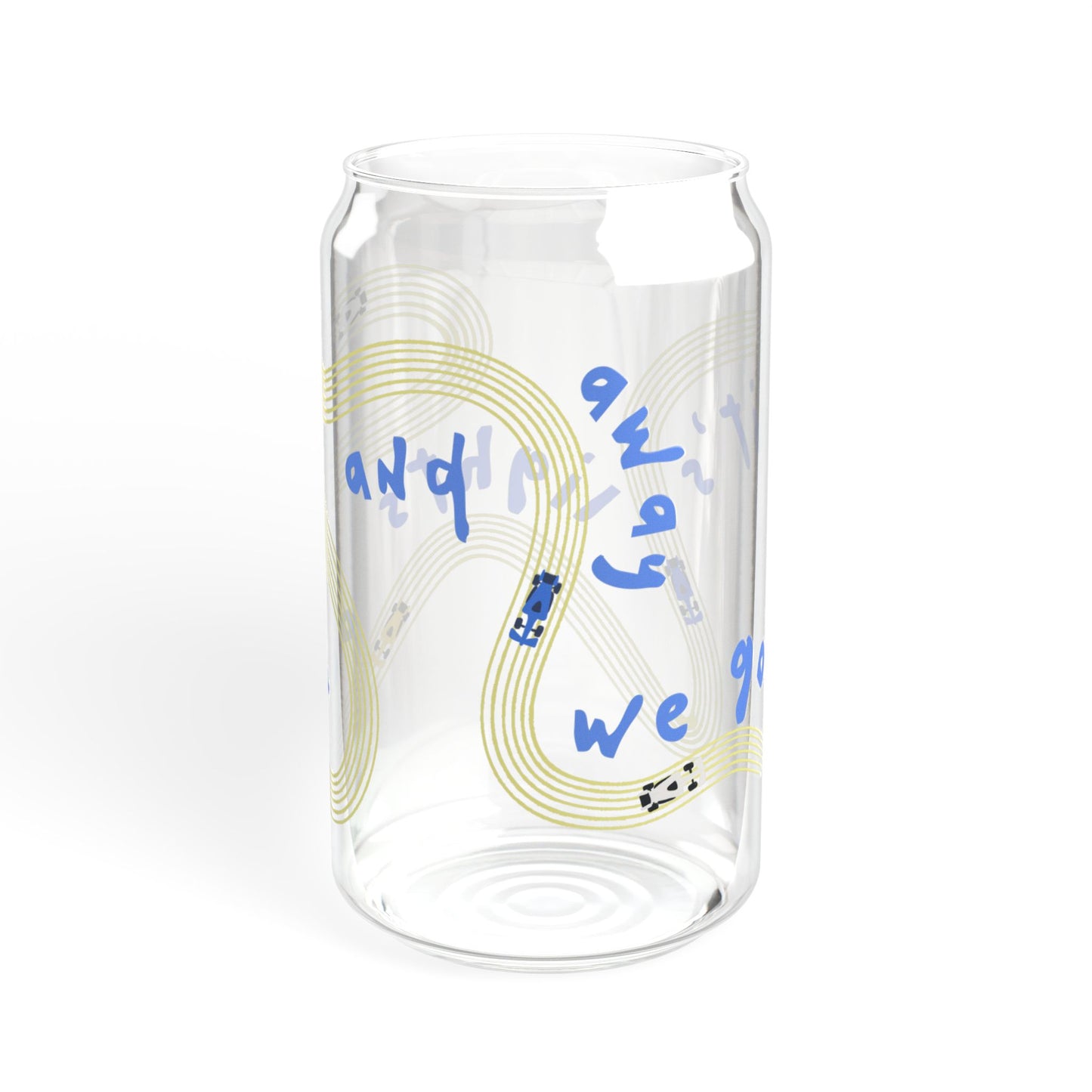 Racing Bulls F1 Blue and Yellow It's Lights Out sipper glass | 16oz