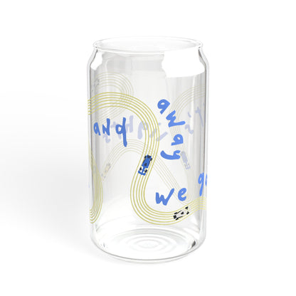 Racing Bulls F1 Blue and Yellow It's Lights Out sipper glass | 16oz