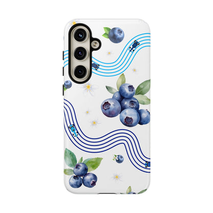F1 Williams and Blueberries Phone Case, Trendy F1 Gift, Formula 1 Gift, Cute Fruit F1 Phone Case, Unique Phone Case