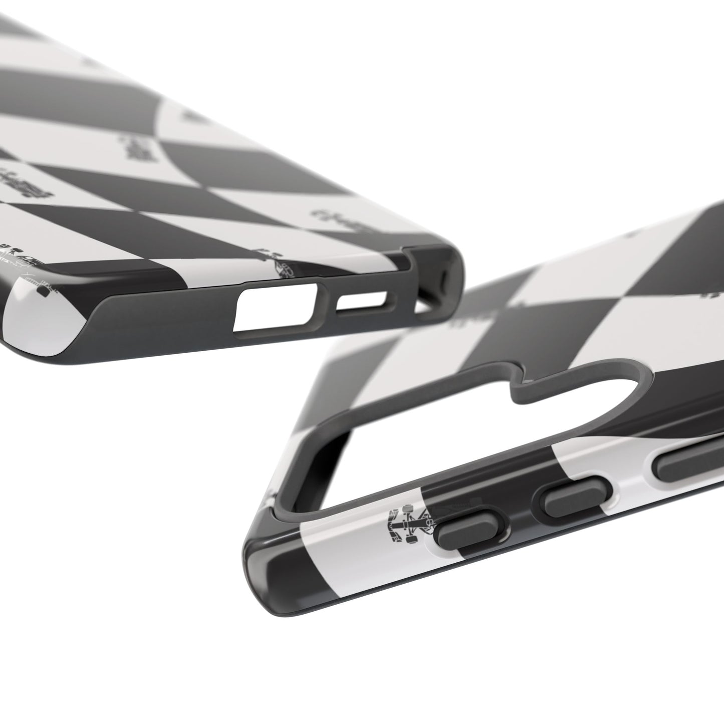F1 Phone Case Black and White Checkered Design, Trendy F1 Gift, Formula 1 Gift, Cute F1 Phone Case, Unique Formula One Phone Case