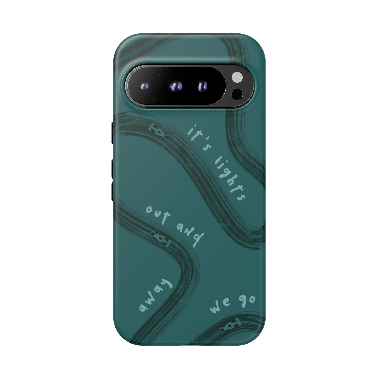 Teal Lights Out F1 Phone Case Design, Trendy F1 Gift, Formula 1 Gift, Cute F1 Phone Case, Unique Formula One Phone Case