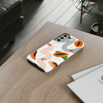 F1 McLaren and Papaya Phone Case , Trendy F1 Gift, Formula 1 Gift, Cute Fruit F1 Phone Case, Unique Phone Case