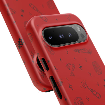 F1 Ferrari Racing Doodle "Forza Ferrari" F1 Phone Case Design