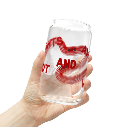 F1 Red It's Lights Out sipper glass | 16oz