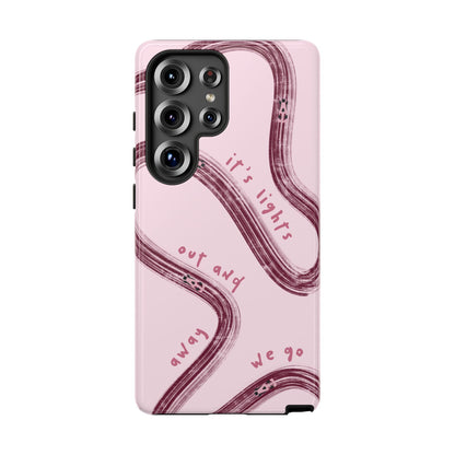 Pink Lights Out F1 Phone Case Design, Trendy F1 Gift, Formula 1 Gift, Cute F1 Phone Case, Unique Formula One Phone Case