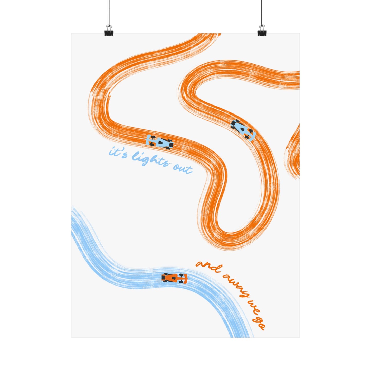 McLaren F1 Matte Vertical Poster | F1 Giclée Art Print (US SIZING)