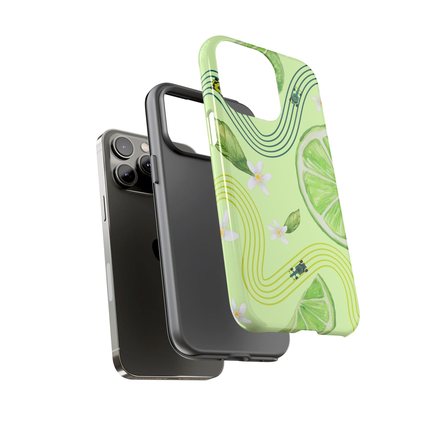 Green F1 Aston Martin and Lime Phone Case, Trendy F1 Gift, Formula 1 Gift, Cute Fruit F1 Phone Case, Unique Phone Case