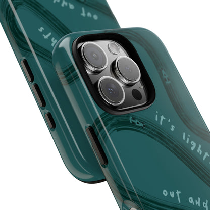 Teal Lights Out F1 Phone Case Design, Trendy F1 Gift, Formula 1 Gift, Cute F1 Phone Case, Unique Formula One Phone Case