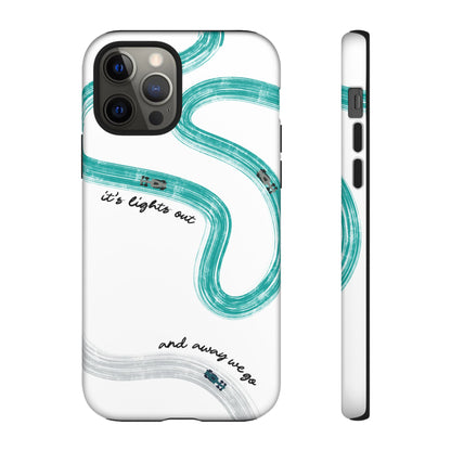 Mercedes F1 Phone Case Painted "its lights out and away we go", Trendy F1 Gift, Formula 1 Gift, Cute F1 Phone Case