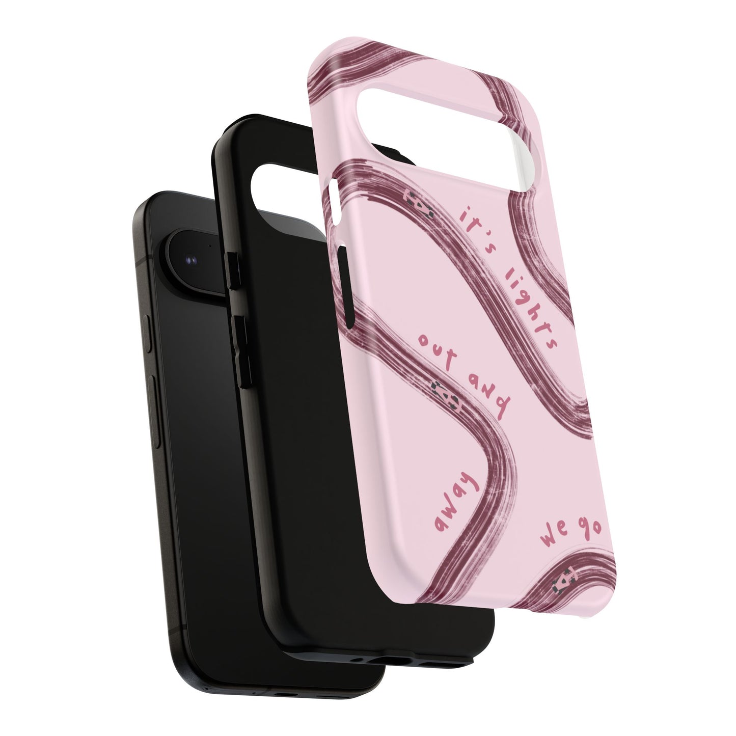 Pink Lights Out F1 Phone Case Design, Trendy F1 Gift, Formula 1 Gift, Cute F1 Phone Case, Unique Formula One Phone Case