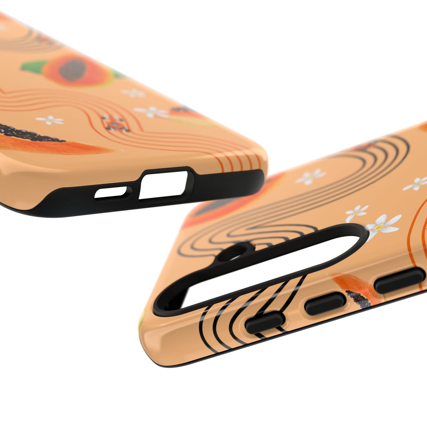 Orange F1 McLaren and Papaya Phone Case, Trendy F1 Gift, Formula 1 Gift, Cute Fruit F1 Phone Case, Unique Phone Case