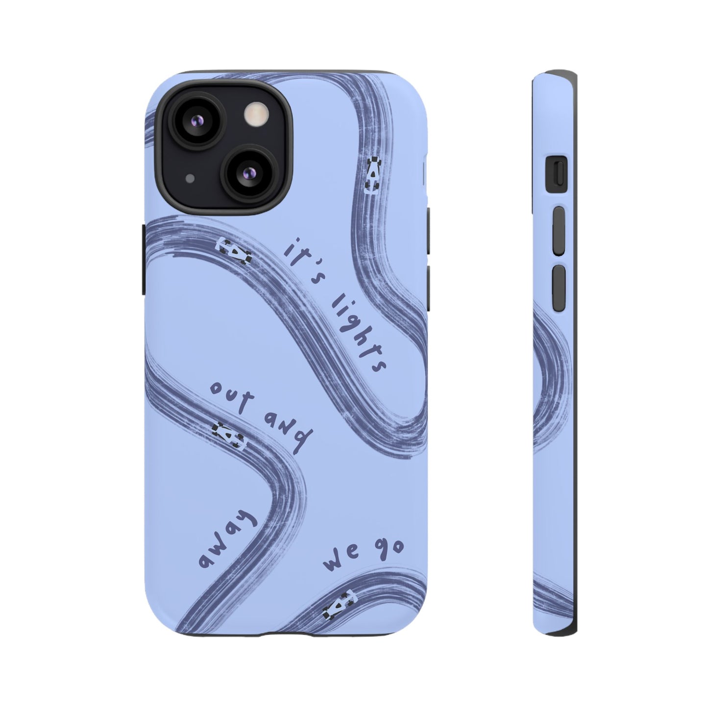 Blue Lights Out F1 Phone Case Design, Trendy F1 Gift, Formula 1 Gift, Cute F1 Phone Case, Unique Formula One Phone Case