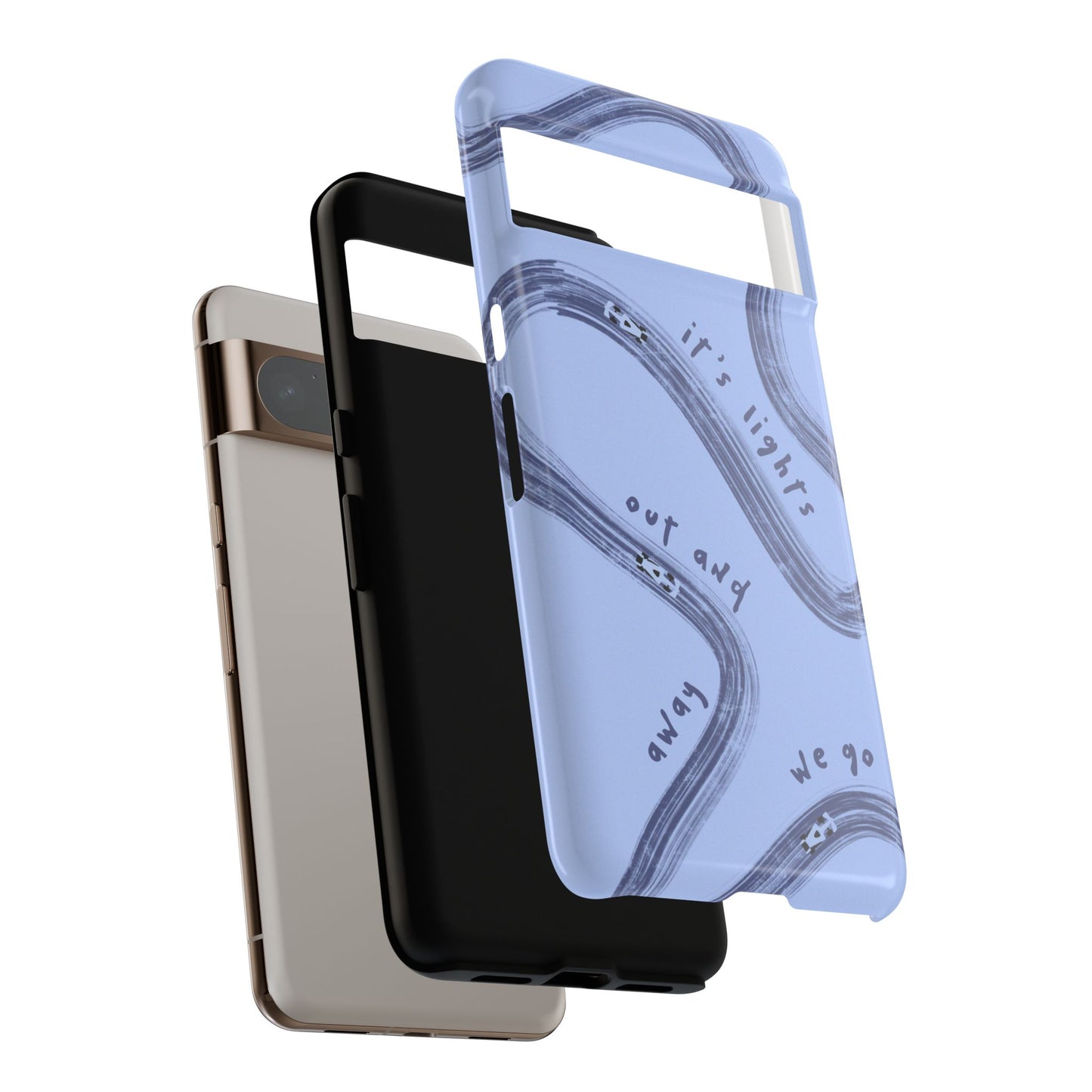 Blue Lights Out F1 Phone Case Design, Trendy F1 Gift, Formula 1 Gift, Cute F1 Phone Case, Unique Formula One Phone Case