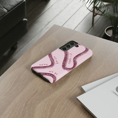 Pink Lights Out F1 Phone Case Design, Trendy F1 Gift, Formula 1 Gift, Cute F1 Phone Case, Unique Formula One Phone Case