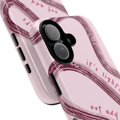 Pink Lights Out F1 Phone Case Design, Trendy F1 Gift, Formula 1 Gift, Cute F1 Phone Case, Unique Formula One Phone Case