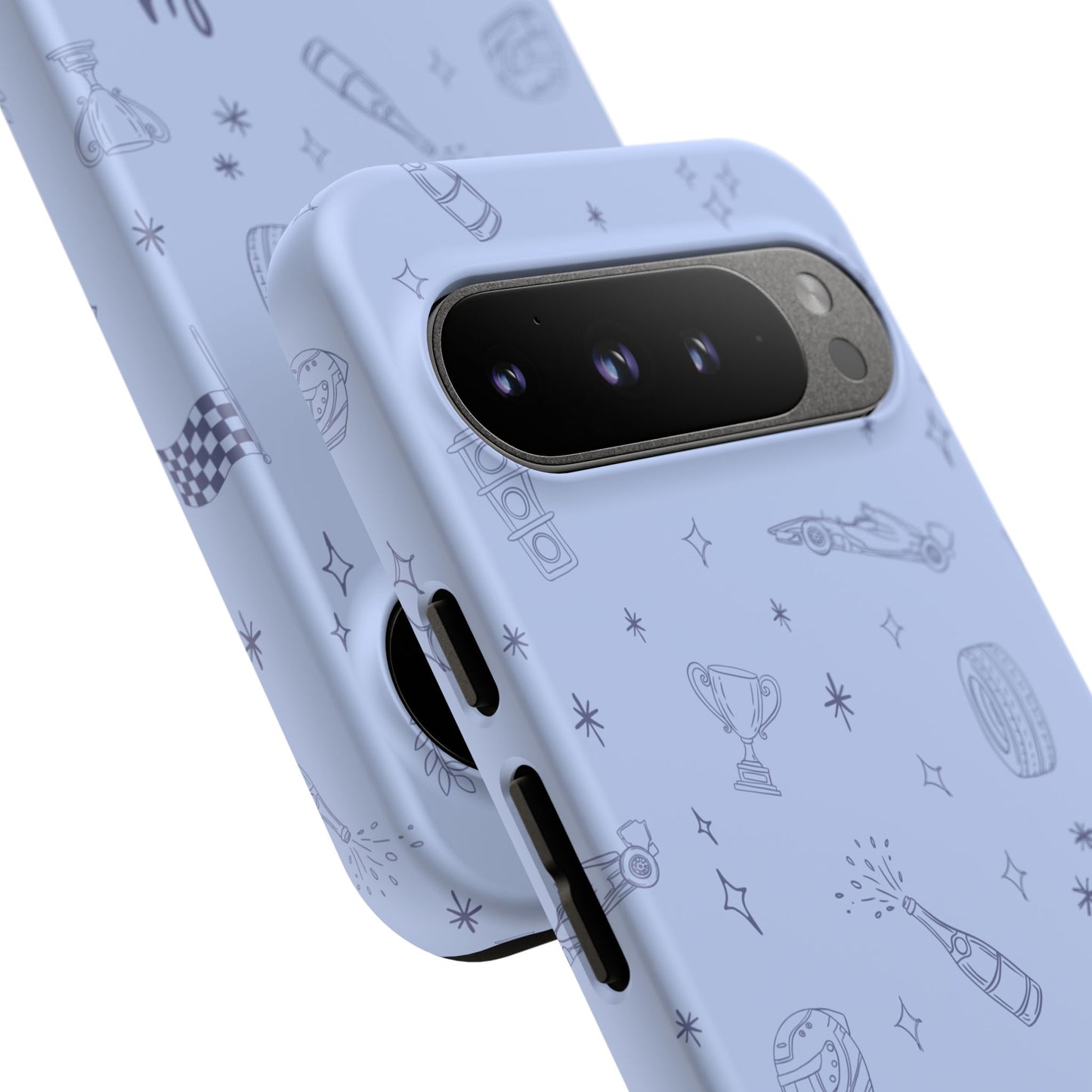 Blue Doodle "Simply Lovely" F1 Phone Case Design