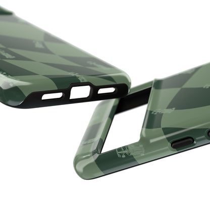 F1 Phone Case Green Checkerboard Design, Trendy F1 Gift, Formula 1 Gift, Cute F1 Phone Case, Unique Formula One Phone Case