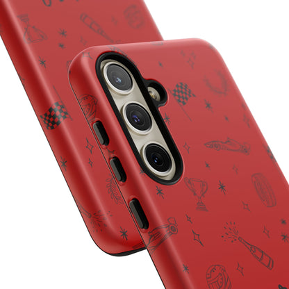 F1 Ferrari Racing Doodle "Forza Ferrari" F1 Phone Case Design