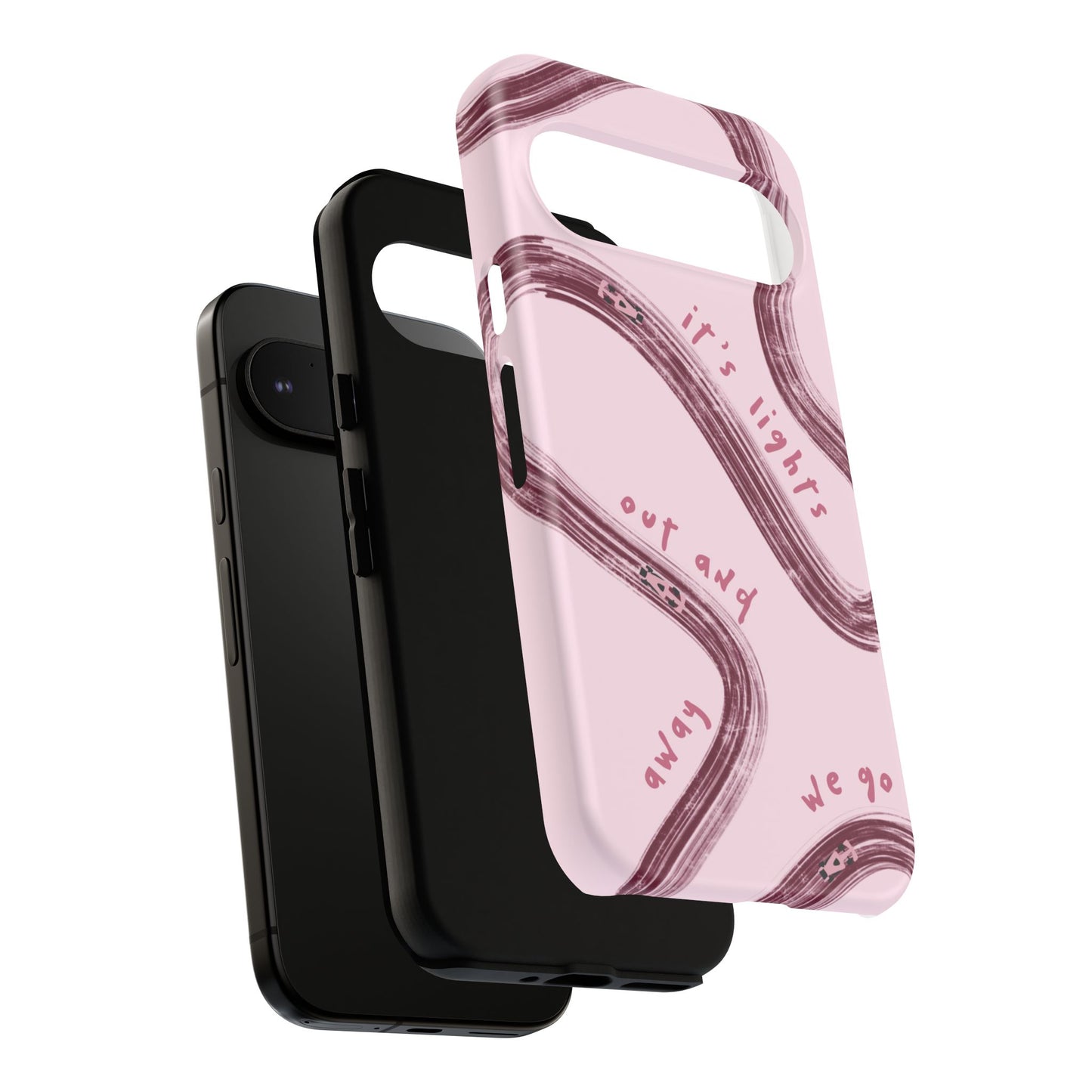 Pink Lights Out F1 Phone Case Design, Trendy F1 Gift, Formula 1 Gift, Cute F1 Phone Case, Unique Formula One Phone Case