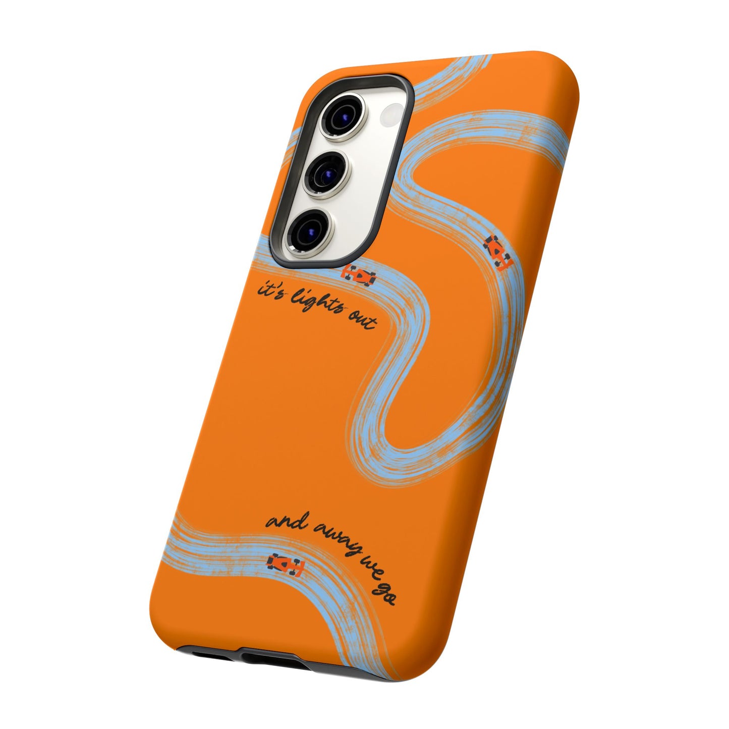 F1 Phone Case McLaren Painted "its lights out and away we go", Trendy F1 Gift, Formula 1 Gift, Cute F1 Phone Case, Phone Case