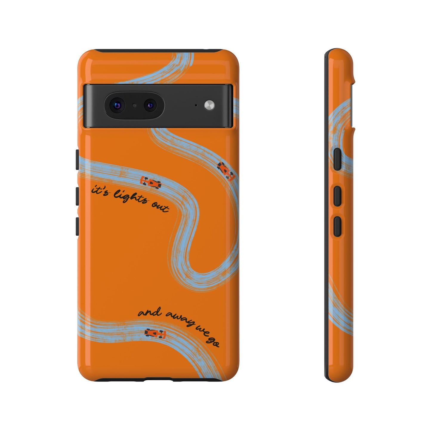 F1 Phone Case McLaren Painted "its lights out and away we go", Trendy F1 Gift, Formula 1 Gift, Cute F1 Phone Case, Phone Case