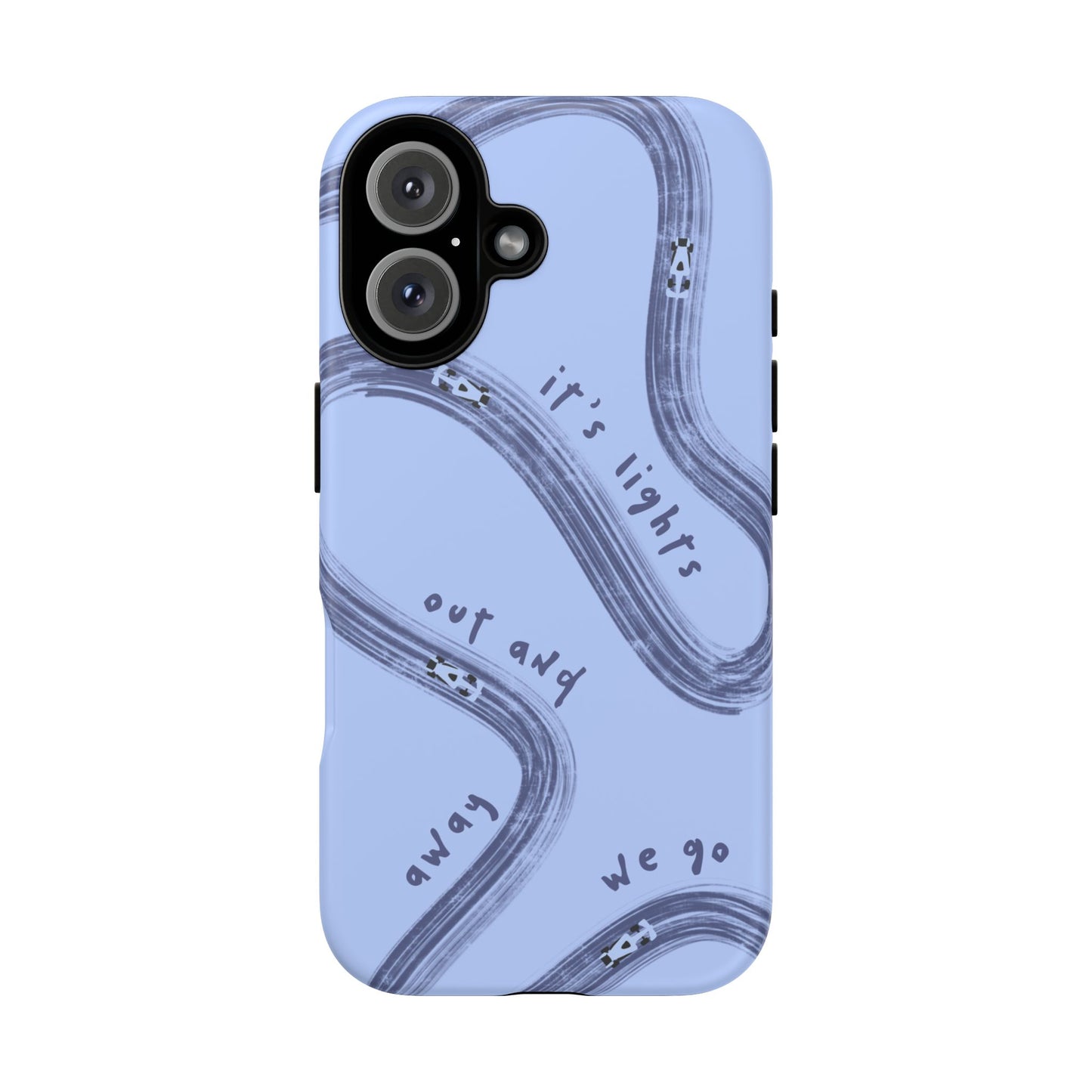 Blue Lights Out F1 Phone Case Design, Trendy F1 Gift, Formula 1 Gift, Cute F1 Phone Case, Unique Formula One Phone Case