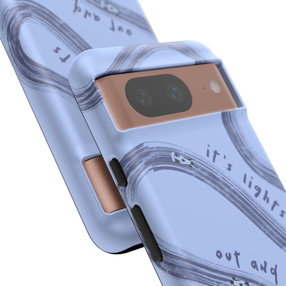 Blue Lights Out F1 Phone Case Design, Trendy F1 Gift, Formula 1 Gift, Cute F1 Phone Case, Unique Formula One Phone Case