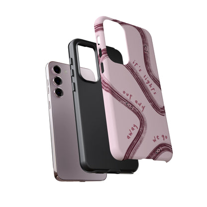 Pink Lights Out F1 Phone Case Design, Trendy F1 Gift, Formula 1 Gift, Cute F1 Phone Case, Unique Formula One Phone Case