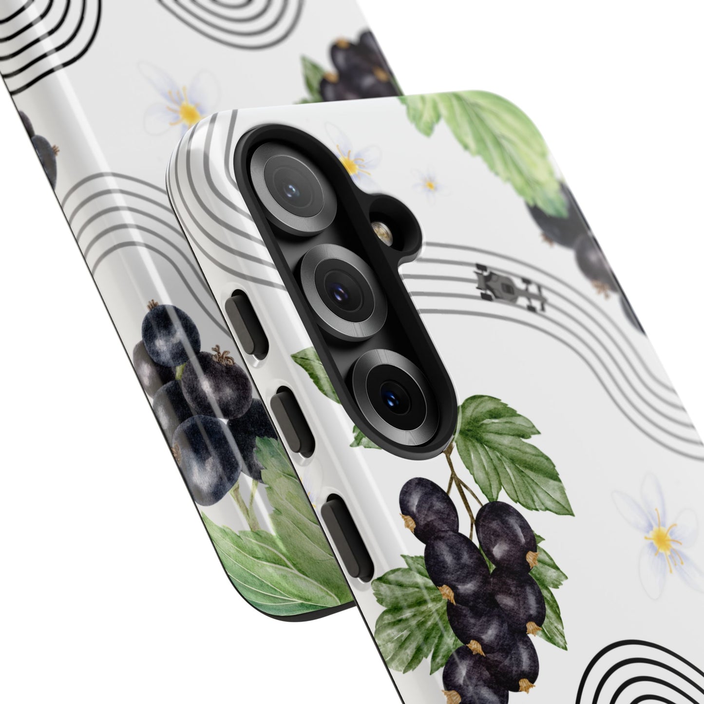 F1 Cadillac and Black Currants Phone Case, Trendy F1 Gift, Formula 1 Gift, Cute Fruit F1 Phone Case, Unique Phone Case