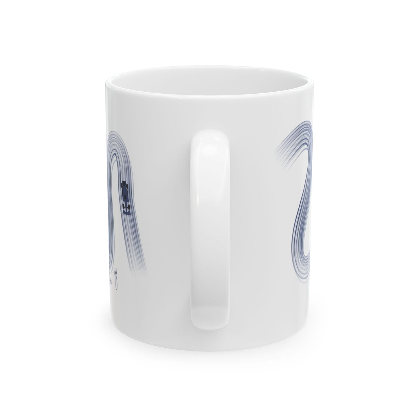 Blue Painted F1  It's Lights Out and Away We Go Mug
