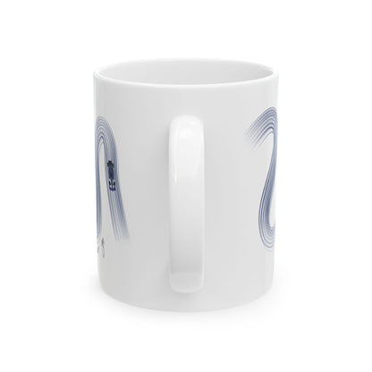 Blue Painted F1  It's Lights Out and Away We Go Mug