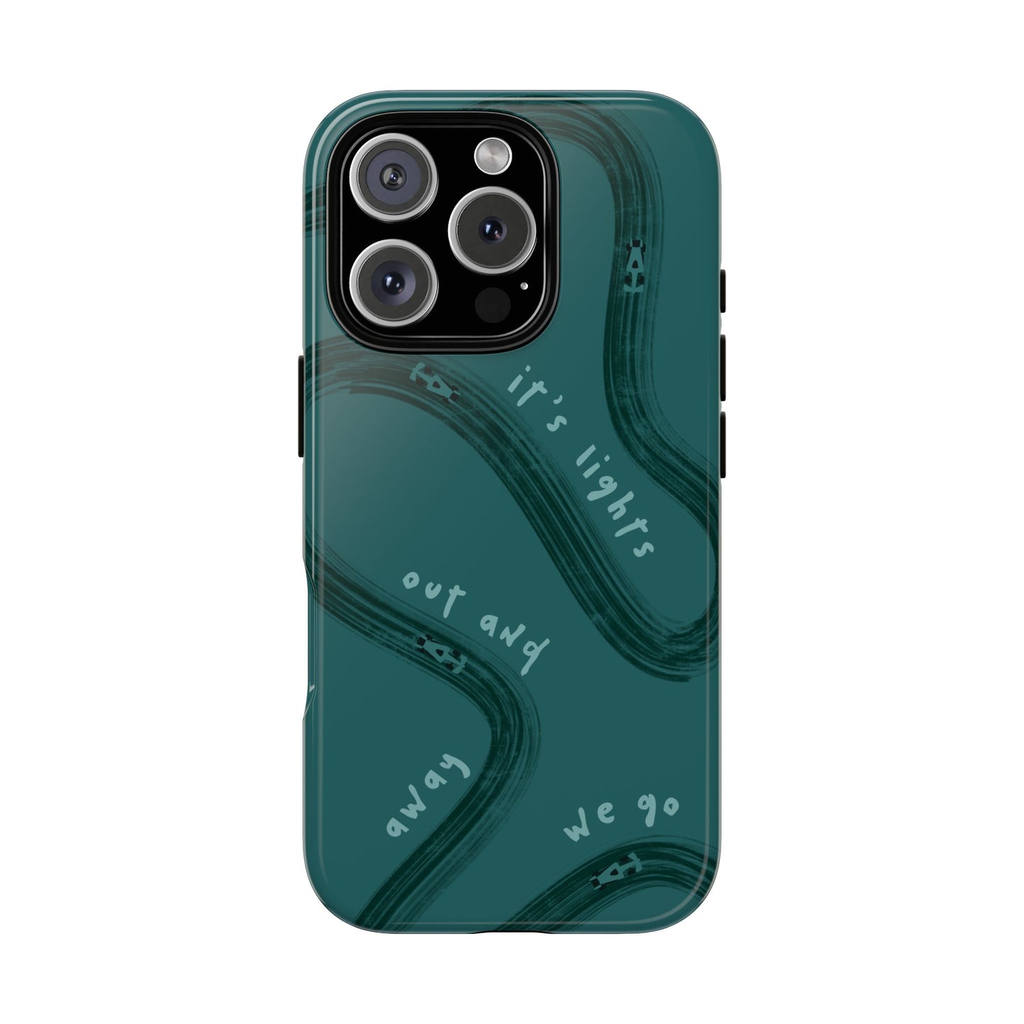 Teal Lights Out F1 Phone Case Design, Trendy F1 Gift, Formula 1 Gift, Cute F1 Phone Case, Unique Formula One Phone Case