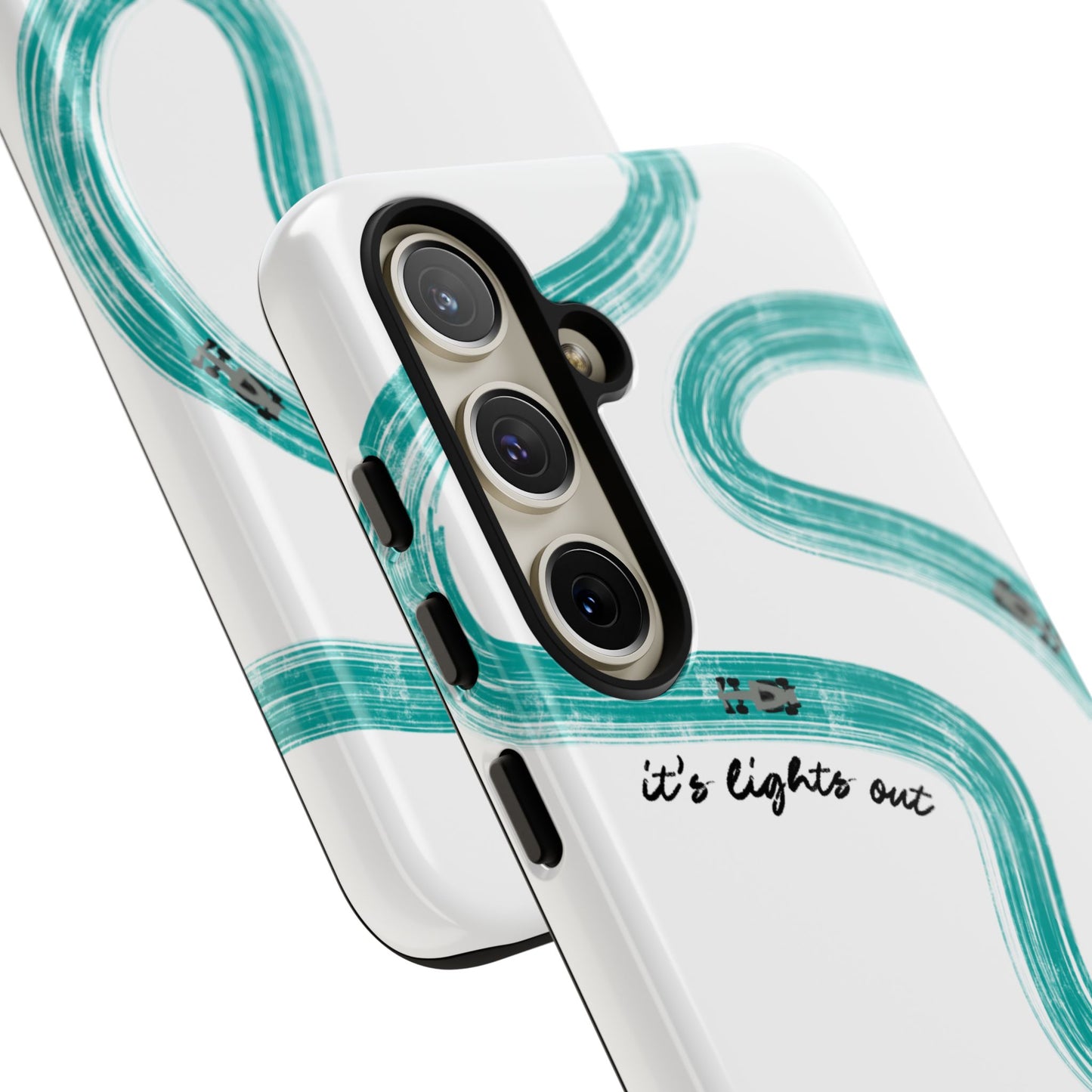 Mercedes F1 Phone Case Painted "its lights out and away we go", Trendy F1 Gift, Formula 1 Gift, Cute F1 Phone Case