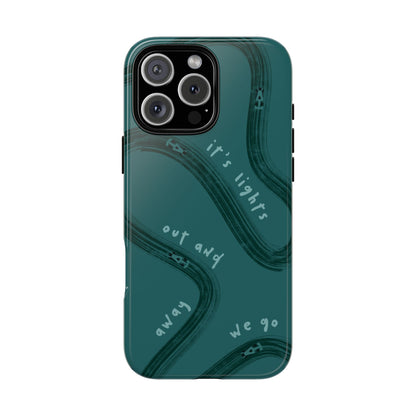 Teal Lights Out F1 Phone Case Design, Trendy F1 Gift, Formula 1 Gift, Cute F1 Phone Case, Unique Formula One Phone Case