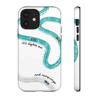 Mercedes F1 Phone Case Painted "its lights out and away we go", Trendy F1 Gift, Formula 1 Gift, Cute F1 Phone Case