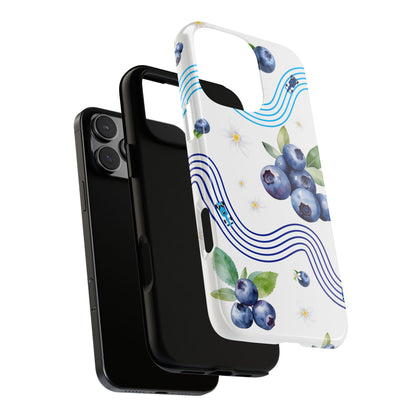 F1 Williams and Blueberries Phone Case, Trendy F1 Gift, Formula 1 Gift, Cute Fruit F1 Phone Case, Unique Phone Case