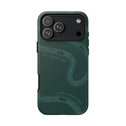 F1 Phone Case Monochrome Green Painted "its lights out and away we go", Trendy F1 Gift, Formula 1 Gift, Cute F1 Phone Case, Phone Case