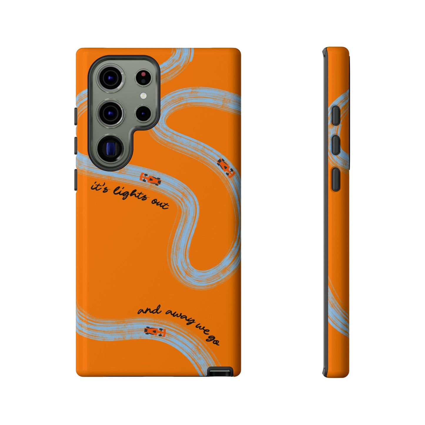 F1 Phone Case McLaren Painted "its lights out and away we go", Trendy F1 Gift, Formula 1 Gift, Cute F1 Phone Case, Phone Case