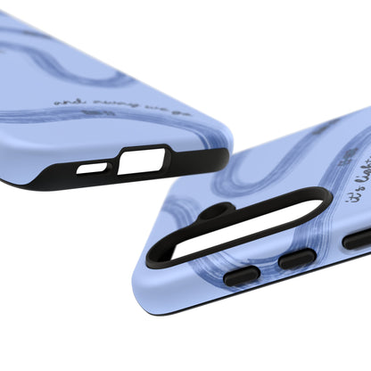 F1 Phone Case Monochrome Blue Painted "its lights out and away we go", Trendy F1 Gift, Formula 1 Gift, Cute F1 Phone Case, Phone Case