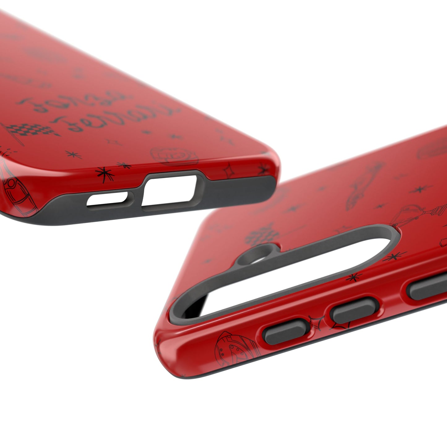 F1 Ferrari Racing Doodle "Forza Ferrari" F1 Phone Case Design
