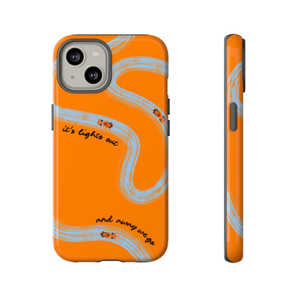 F1 Phone Case McLaren Painted "its lights out and away we go", Trendy F1 Gift, Formula 1 Gift, Cute F1 Phone Case, Phone Case