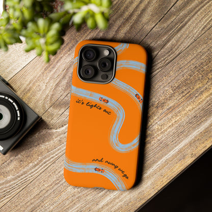 F1 Phone Case McLaren Painted "its lights out and away we go", Trendy F1 Gift, Formula 1 Gift, Cute F1 Phone Case, Phone Case