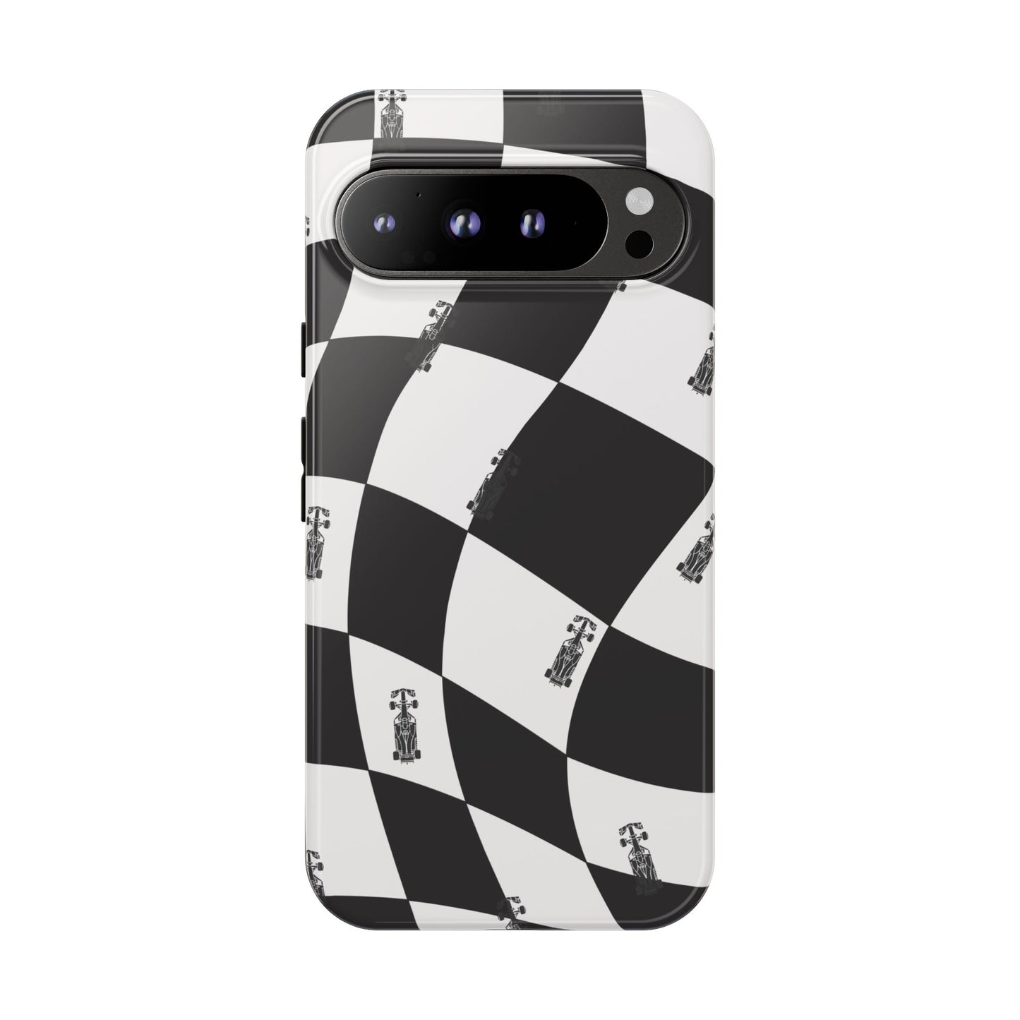 F1 Phone Case Black and White Checkered Design, Trendy F1 Gift, Formula 1 Gift, Cute F1 Phone Case, Unique Formula One Phone Case