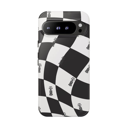 F1 Phone Case Black and White Checkered Design, Trendy F1 Gift, Formula 1 Gift, Cute F1 Phone Case, Unique Formula One Phone Case