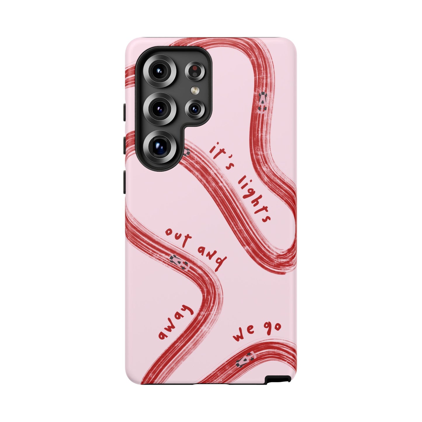 Pink and Red Lights Out F1 Phone Case Design, Trendy F1 Gift, Formula 1 Gift, Cute F1 Phone Case, Unique Formula One Phone Case