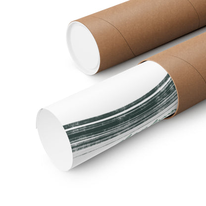 Green F1 Matte Horizontal Poster | US SIZING